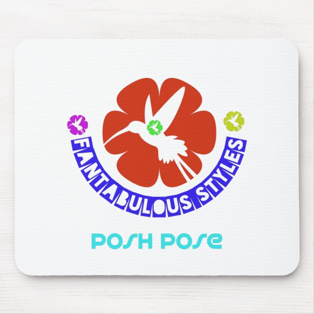 posh pose mouse mat (Front)