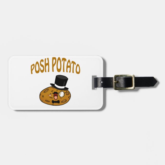 Posh Potato Luggage Tag (Front Horizontal)