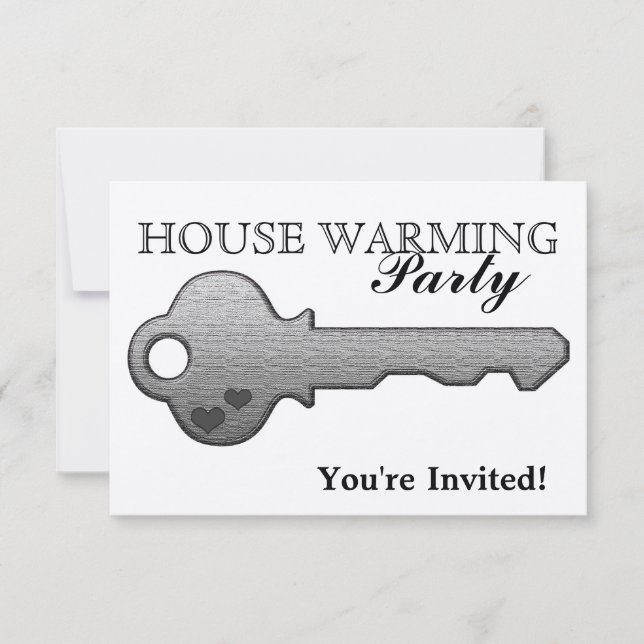 Posh Shimmer House Warming Party Invitations (Front)