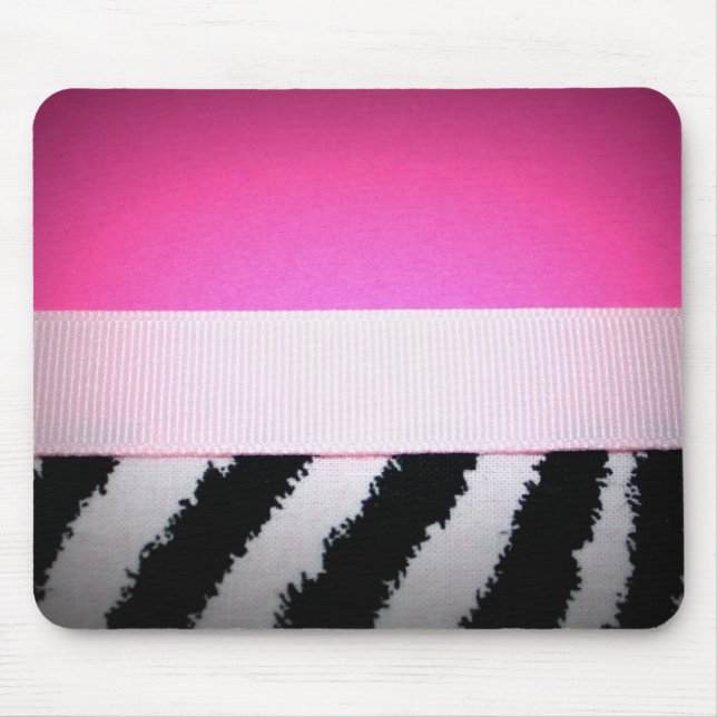 Posh Zebra Mousepad (Front)