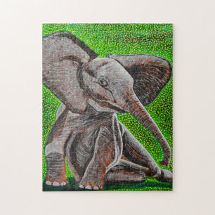 Posing Baby Elephant Puzzle