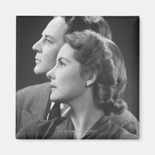 Posing Couple Magnet