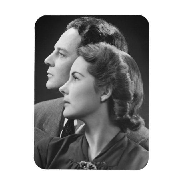 Posing Couple Magnet (Vertical)