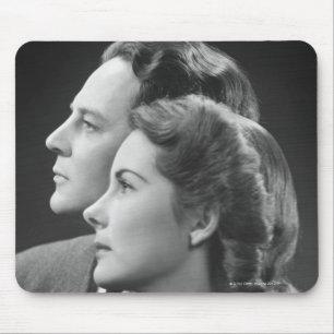 Posing Couple Mouse Mat