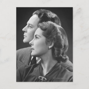 Posing Couple Postcard