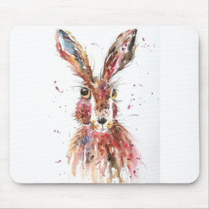 Posing Hare Mouse Mat