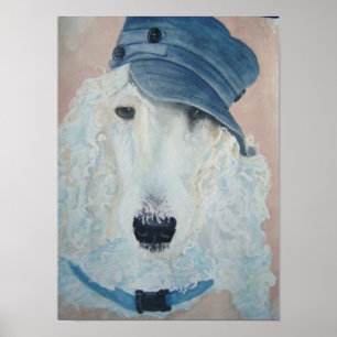 posing poodle print
