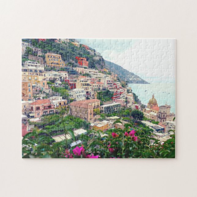 Positano Amalfi Coast Italy beautiful Italian view Jigsaw Puzzle (Horizontal)