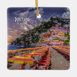 Positano Amalfi Europe Travel Souvenir Photo Ceramic Ornament