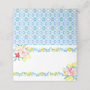 Positano Amalfi Mediterranean Wedding Place Card