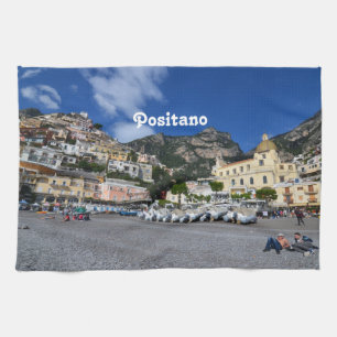 Positano Beach Tea Towel