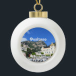 Positano Ceramic Ball Christmas Ornament<br><div class="desc">The heart of Positano Italy on the Amalfi Coast.</div>