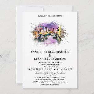 *~* POSITANO Italy PHOTO AR20 RSVP Wedding Invitation