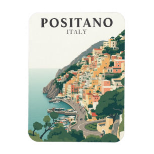 Positano, Italy Town Vintage  Magnet