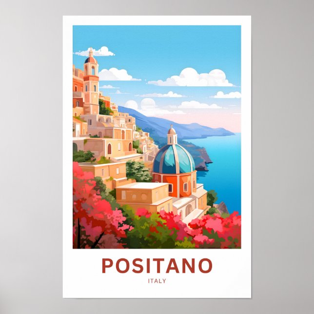 Positano Italy Travel Print (Front)