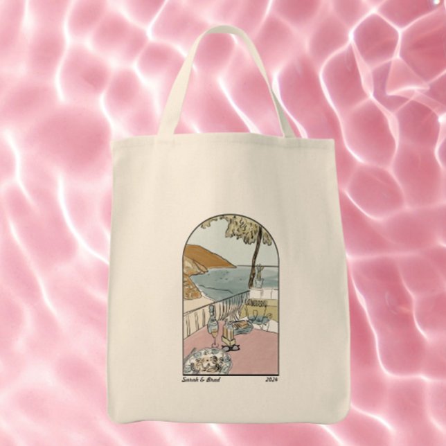 Positano Italy Wedding welcome Favours Tote Bag (Creator Uploaded)