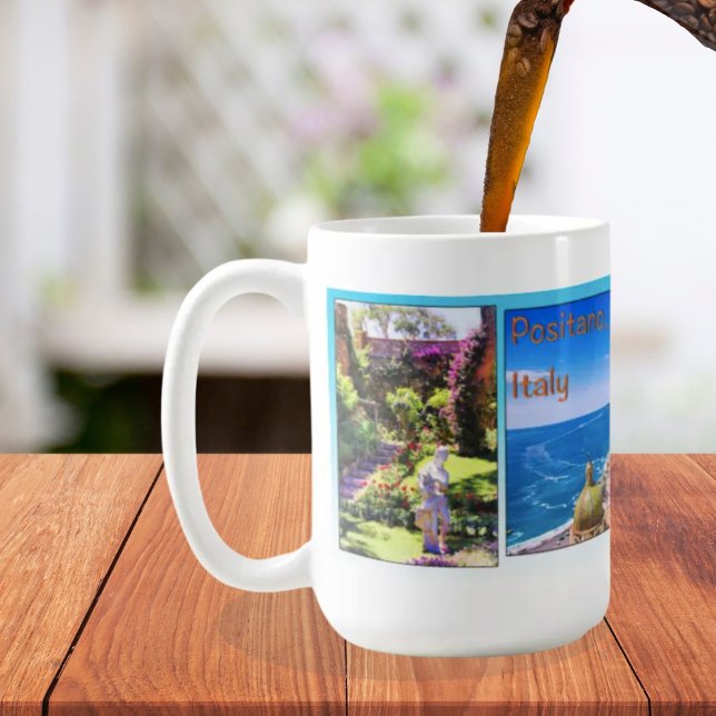 Positano Italy With Capri Famous Rocks Mug (Creator Uploaded)