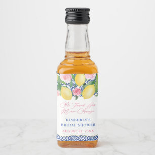 Positano Lemons Main Squeeze Bridal Shower Favours Liquor Bottle Label