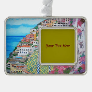 Positano - silver plated framed ornament
