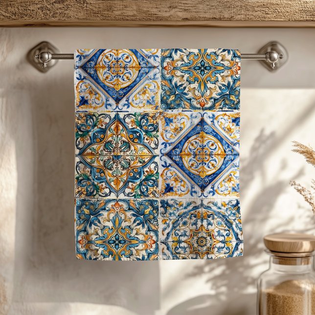  Positano Vintage Italian Tile Tea Towel (Creator Uploaded)