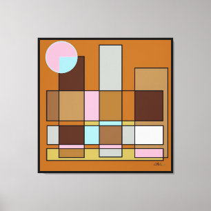 Positioned Near the Middle Canvas Print