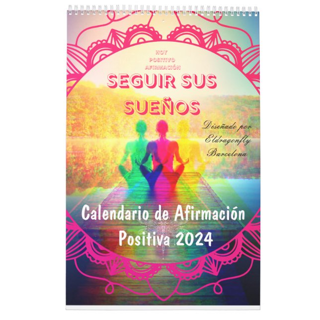 Positive Affirmation  2024 (Spanish) Calendar (Back)
