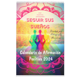 Positive Affirmation  2024 (Spanish) Calendar