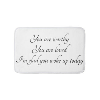 'Positive Affirmation' Bath Mat