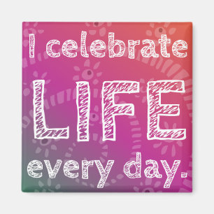 Positive Affirmation For Perfect Body Healthy Life Magnet