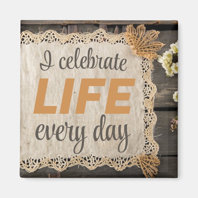 Positive Affirmation For Perfect Body Healthy Life Magnet (Front)