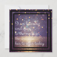 Positive Affirmation Glitter Purple/Gold