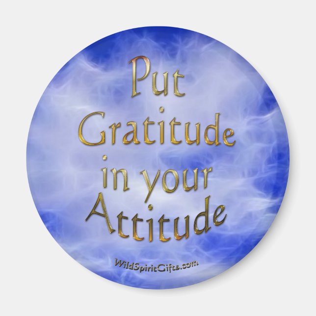 Positive Affirmation & Gratitude Magnet (Front)