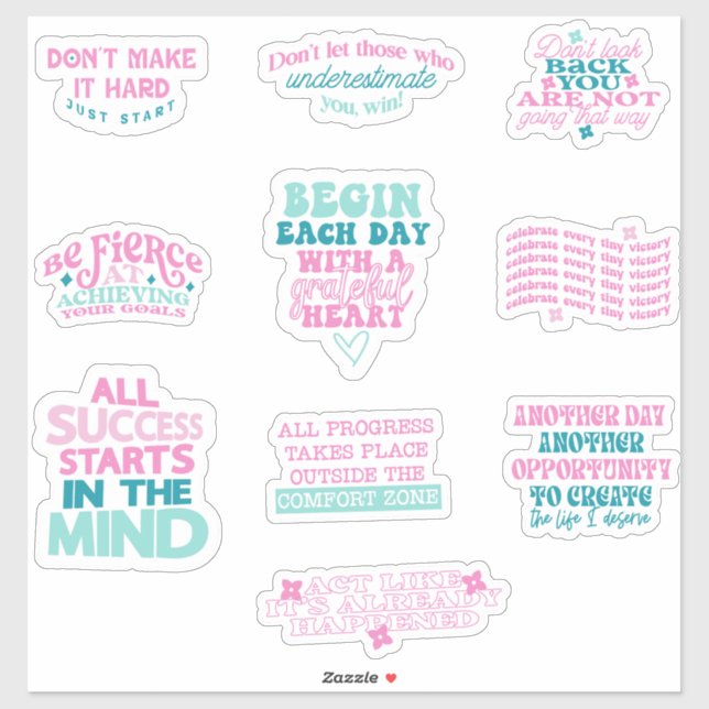 positive affirmation mirror  pack set of  (Sheet)