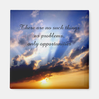 Positive Affirmation motivation about challenges Magnet