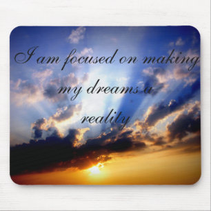 Positive Affirmation motivation about Dreams Mouse Mat