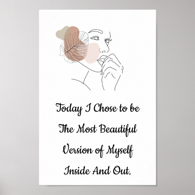 Positive affirmation poster (Front)