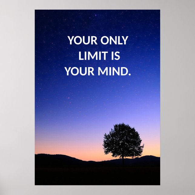 Positive Affirmation Quote Poster (Front)