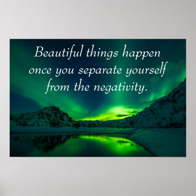Positive Affirmation Quote Poster (Front)