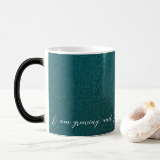 Positive Affirmation Sleek Green/Gold Magic Mug