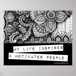 Positive Affirmation Success Ambition Leader Boss Poster