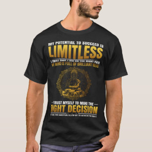 Positive Affirmation Success Buddha Mantra T-Shirt