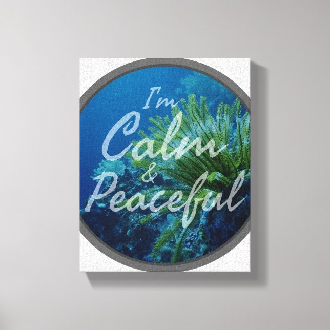 positive affirmations about self acceptance canvas print (Front)