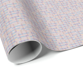 Positive Affirmations Baby Nursery Pink Wrapping Paper
