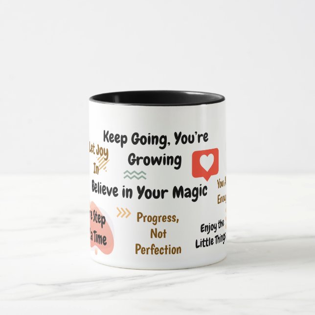 Positive Affirmations Colourful Mindset Mug (Center)