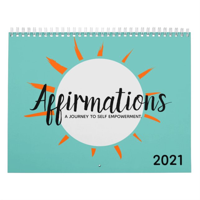 Positive Affirmations| Editable Year Calendar (Cover)