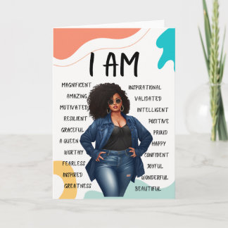 Positive Affirmations Folded Note Card