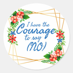positive affirmations for anxiety and self love classic round sticker