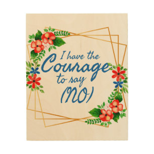 positive affirmations for anxiety and self love wood wall art