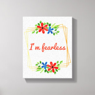 positive affirmations for self love and self care canvas print