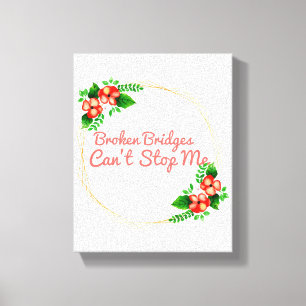 positive affirmations for success and self care canvas print